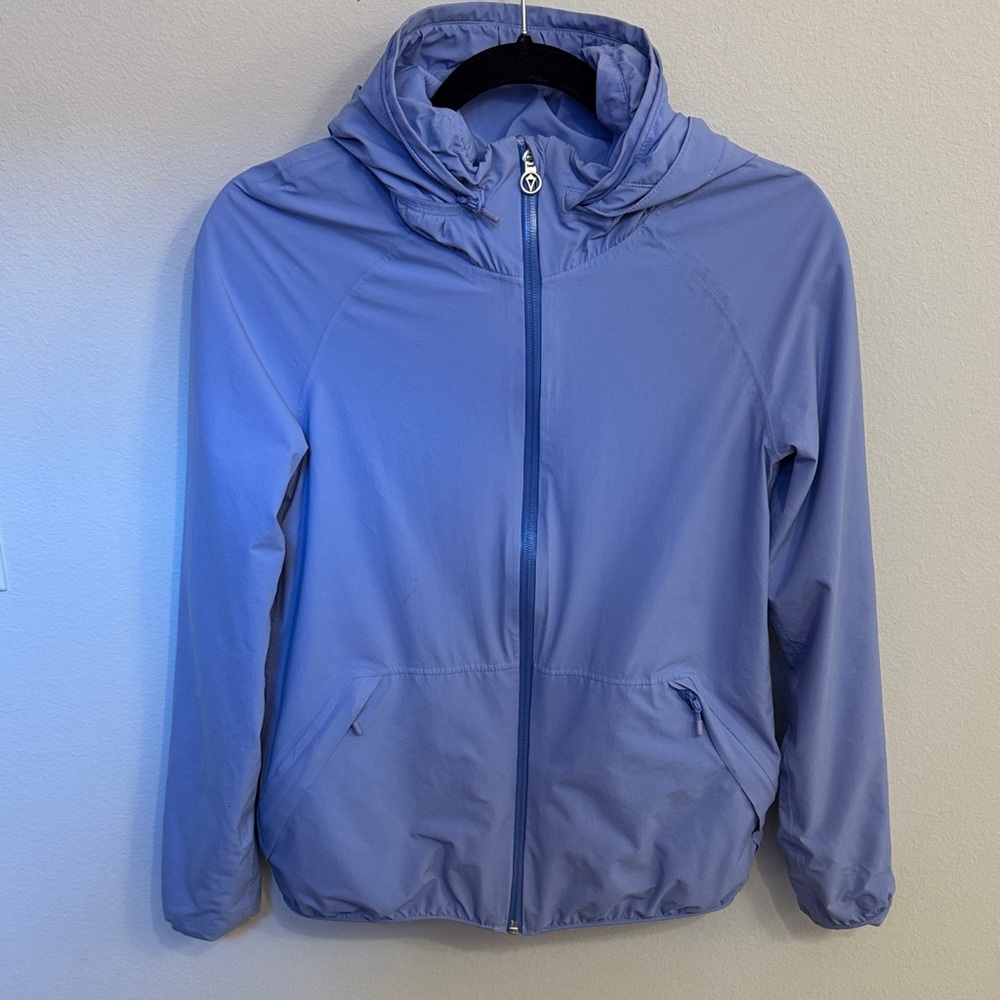 Ivivva Periwinkle Hooded Windbreaker Jacket